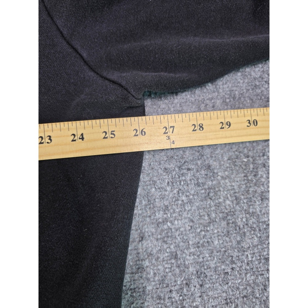 Beautiful Disaster Zip Hoodie Womens 2XL Black Gothic Logo Tape BD-Track Hoodie - Picture 8 of 13